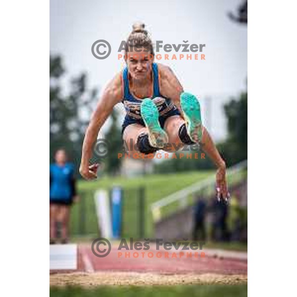 Neja Filipic in action during International Athlete meeting 2022 on Sportni park Slovenska Bistrica, Slovenia on May 28, 2022. Photo: Jure Banfi/www.alesfevzer.com