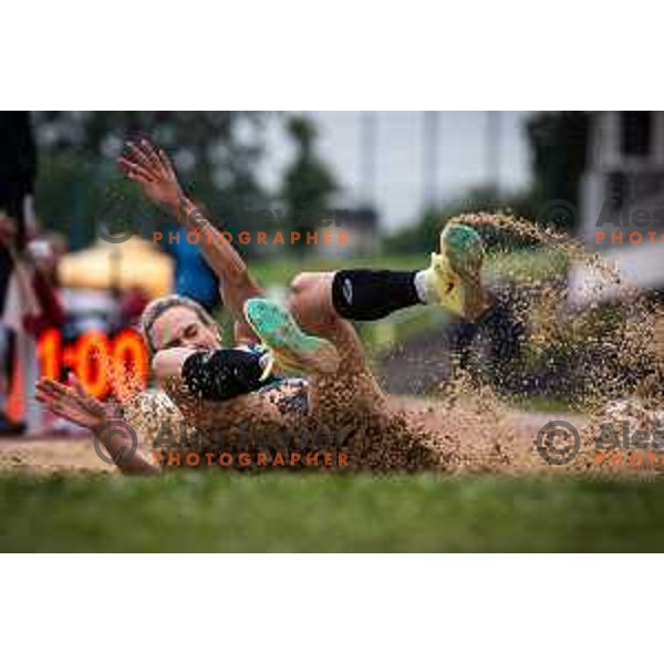 Neja Filipic in action during International Athlete meeting 2022 on Sportni park Slovenska Bistrica, Slovenia on May 28, 2022. Photo: Jure Banfi/www.alesfevzer.com