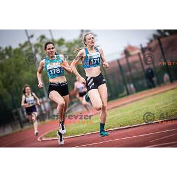 in action during 800 metres women at International Athlete meeting 2022 on Sportni park Slovenska Bistrica, Slovenia on May 28, 2022. Photo: Jure Banfi/www.alesfevzer.com