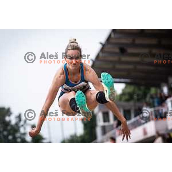 Neja Filipic in action during International Athlete meeting 2022 on Sportni park Slovenska Bistrica, Slovenia on May 28, 2022. Photo: Jure Banfi/www.alesfevzer.com