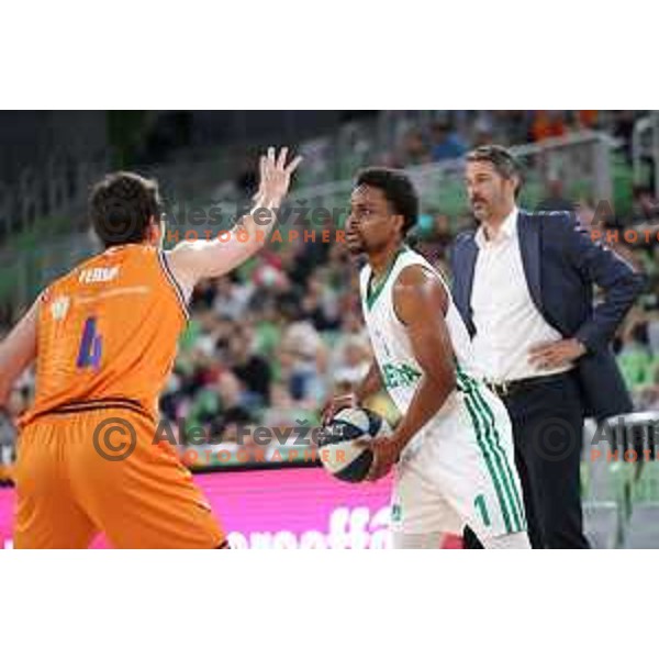 Yogi Ferrell in action during Final of Nova KBM league second match between Cedevita Olimpija and Helios Suns in SRC Stoic, Ljubljana, Slovenia on May 28, 2022