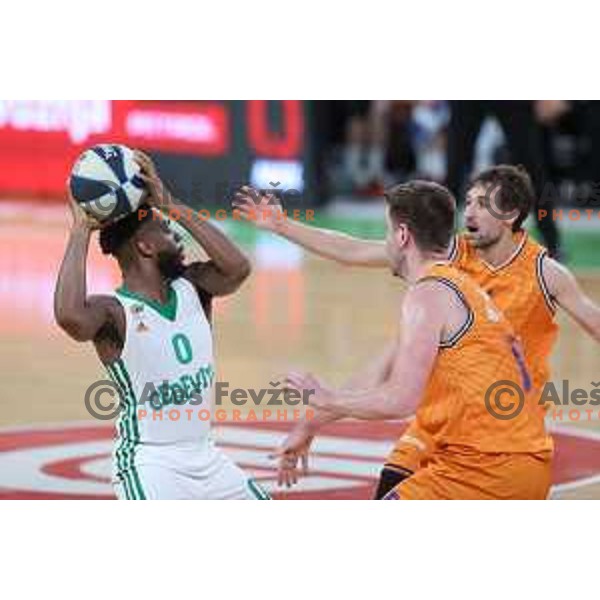 Jacob Pullen in action during Final of Nova KBM league second match between Cedevita Olimpija and Helios Suns in SRC Stoic, Ljubljana, Slovenia on May 28, 2022