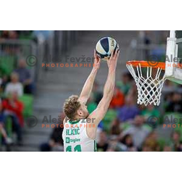 Jaka Blazic in action during Final of Nova KBM league second match between Cedevita Olimpija and Helios Suns in SRC Stoic, Ljubljana, Slovenia on May 28, 2022