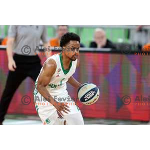 Yogi Ferrell in action during Final of Nova KBM league second match between Cedevita Olimpija and Helios Suns in SRC Stoic, Ljubljana, Slovenia on May 28, 2022