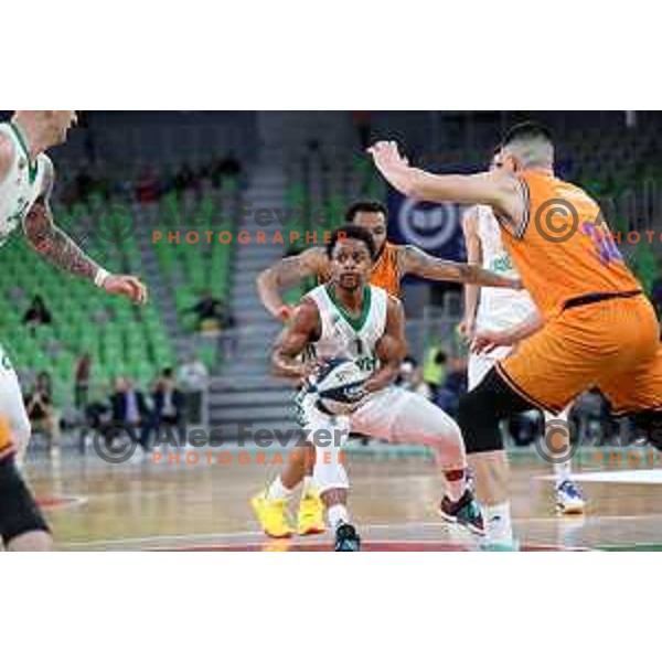 Yogi Ferrell in action during Final of Nova KBM league second match between Cedevita Olimpija and Helios Suns in SRC Stoic, Ljubljana, Slovenia on May 28, 2022