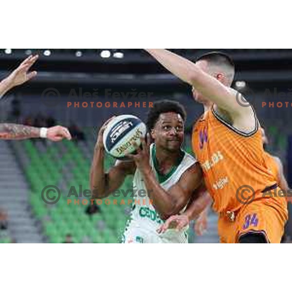 Yogi Ferrell in action during Final of Nova KBM league second match between Cedevita Olimpija and Helios Suns in SRC Stoic, Ljubljana, Slovenia on May 28, 2022