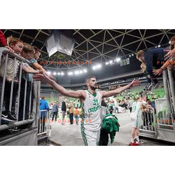 Marko Radovanovic in action during Final of Nova KBM league second match between Cedevita Olimpija and Helios Suns in SRC Stoic, Ljubljana, Slovenia on May 28, 2022