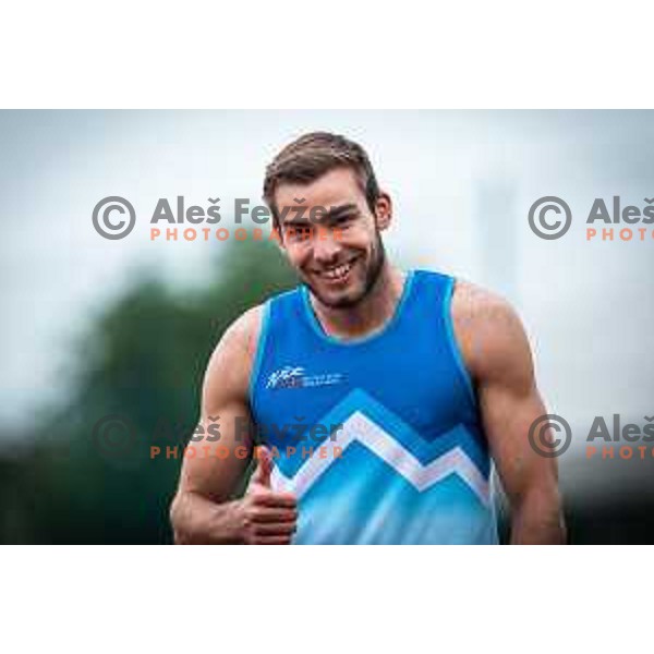 Rok Ferlan celebrating during International Athlete meeting 2022 on Sportni park Slovenska Bistrica, Slovenia on May 28, 2022. Photo: Jure Banfi/www.alesfevzer.com
