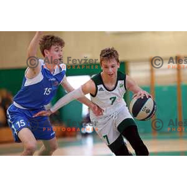 Final of U-13 boys National Championship between Cedevita Olimpija and Triglav in Brezice, Slovenia on May 29, 2022