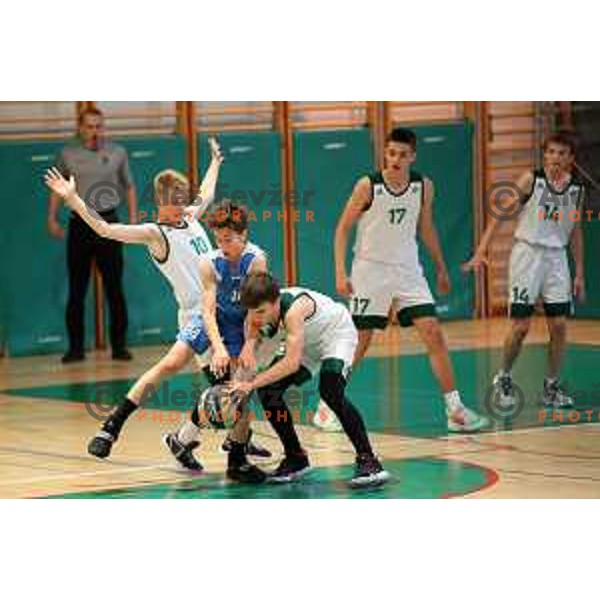 Final of U-13 boys National Championship between Cedevita Olimpija and Triglav in Brezice, Slovenia on May 29, 2022