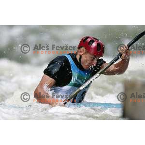 Andraz Vehovar of Slovenia, Olympic silver medalist in kayak-canoe slalom K-1 at Summer Olympic Games in Atlanta 1996, Georgia, USA