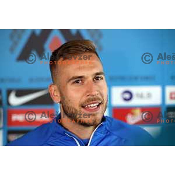 Sandi Lovric 0f Slovenia Football team during practice session at NNC Brdo on May 30, 2022 