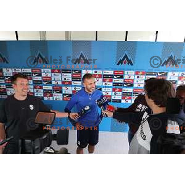 Sandi Lovric 0f Slovenia Football team during practice session at NNC Brdo on May 30, 2022 
