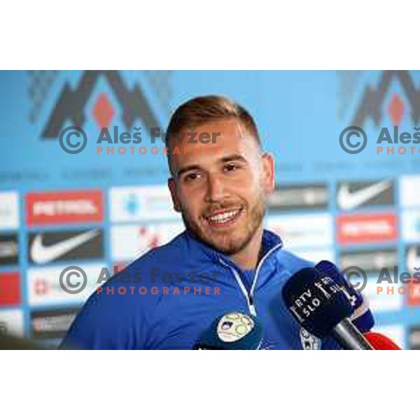 Sandi Lovric 0f Slovenia Football team during practice session at NNC Brdo on May 30, 2022 