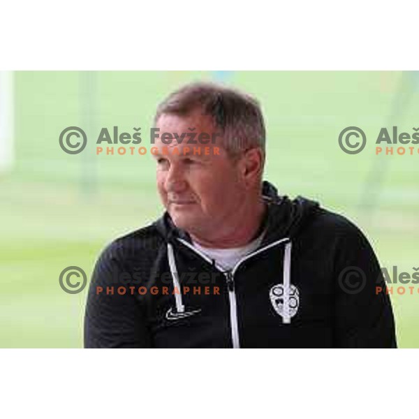 Matjaz Kek, head coach of Slovenia Football team during practice session at NNC Brdo on May 30, 2022 