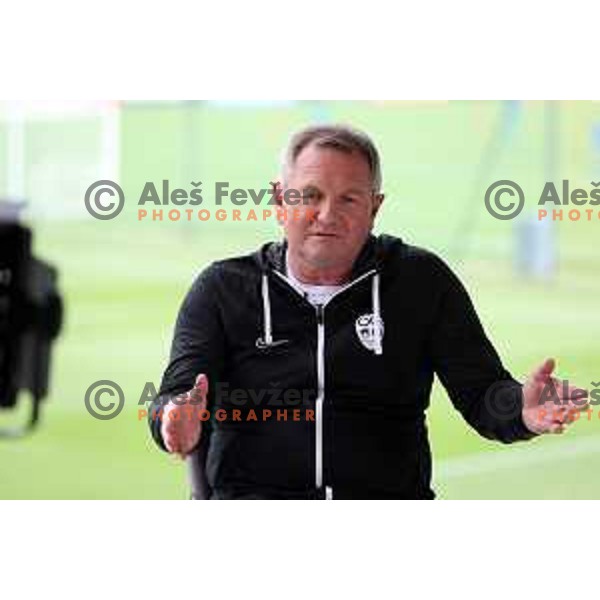 Matjaz Kek, head coach of Slovenia Football team during practice session at NNC Brdo on May 30, 2022 
