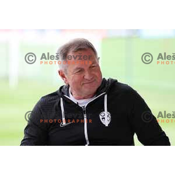 Matjaz Kek, head coach of Slovenia Football team during practice session at NNC Brdo on May 30, 2022 