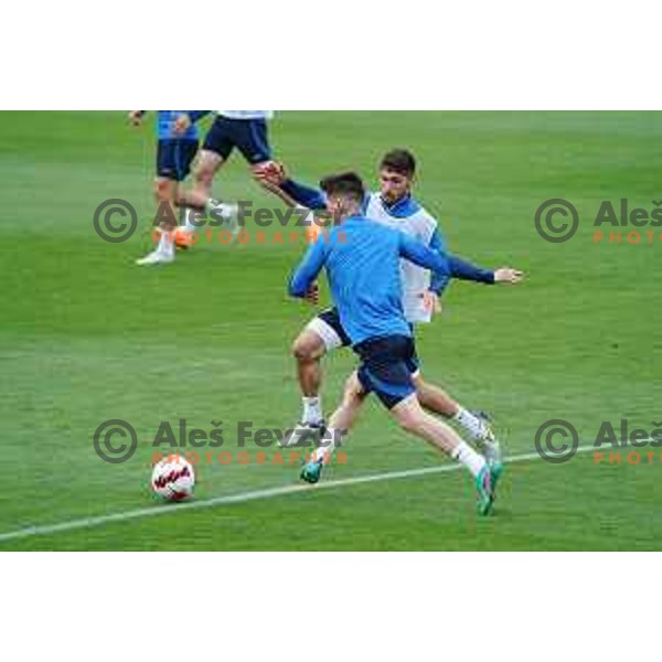 Of Slovenia Football team during practice session at NNC Brdo on May 30, 2022