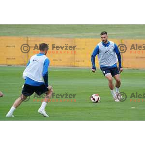 David Brekalo of Slovenia Football team during practice session at NNC Brdo on May 30, 2022 