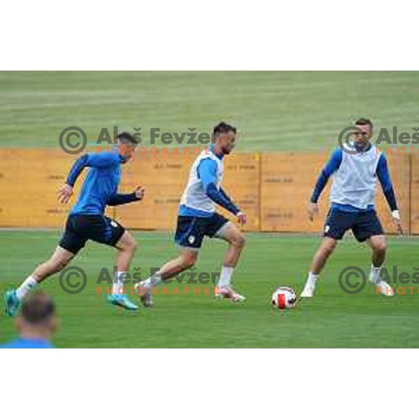 David Brekalo of Slovenia Football team during practice session at NNC Brdo on May 30, 2022 