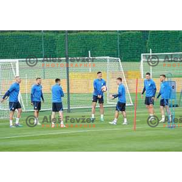 of Slovenia Football team during practice session at NNC Brdo on May 30, 2022