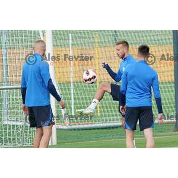 Sandi Lovric of Slovenia Football team during practice session at NNC Brdo on May 30, 2022 