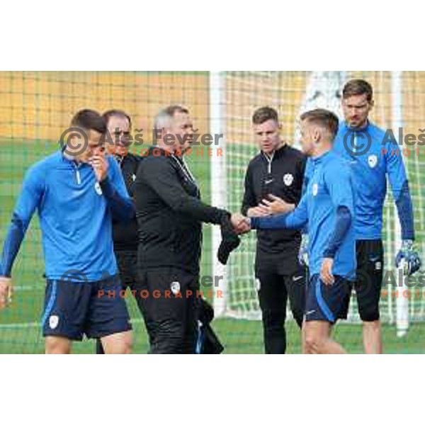 Matjaz Kek, head coach of Slovenia Football team during practice session at NNC Brdo on May 30, 2022 