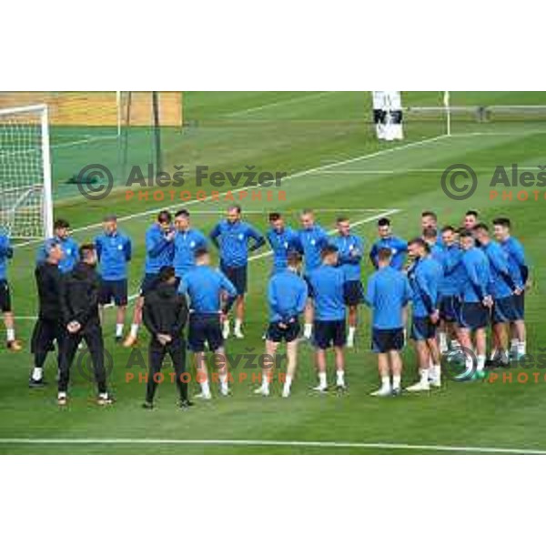 of Slovenia Football team during practice session at NNC Brdo on May 30, 2022