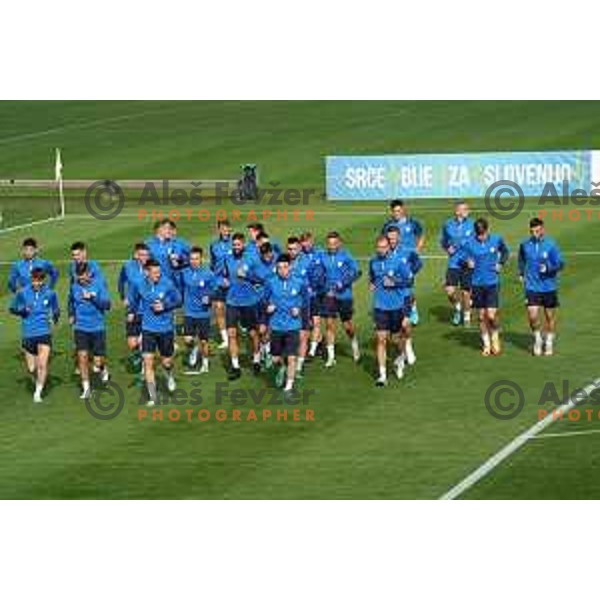 of Slovenia Football team during practice session at NNC Brdo on May 30, 2022