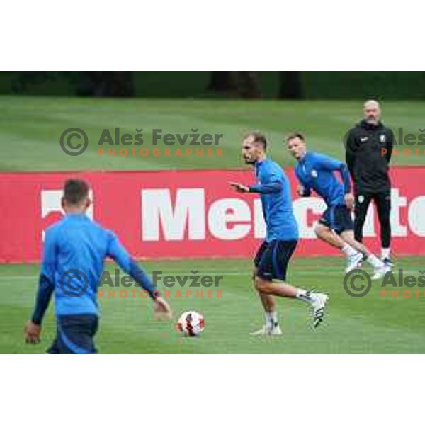 Jon Gorenc Stankovic of Slovenia Football team during practice session at NNC Brdo on May 30, 2022 
