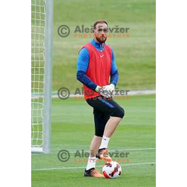Jan Oblak of Slovenia Football team during practice session at NNC Brdo on May 30, 2022 