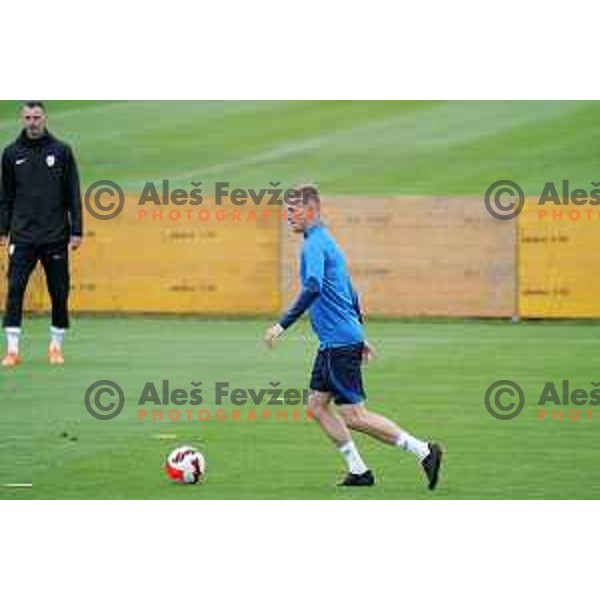 Zan Karnicnik of Slovenia Football team during practice session at NNC Brdo on May 30, 2022 
