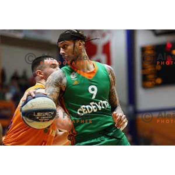 in action during Final of Nova KBM league third match between Helios Suns and Cedevita Olimpija in Domzale, Slovenia on May 31, 2022