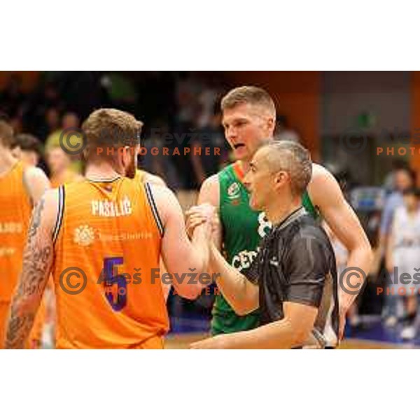 in action during Final of Nova KBM league third match between Helios Suns and Cedevita Olimpija in Domzale, Slovenia on May 31, 2022