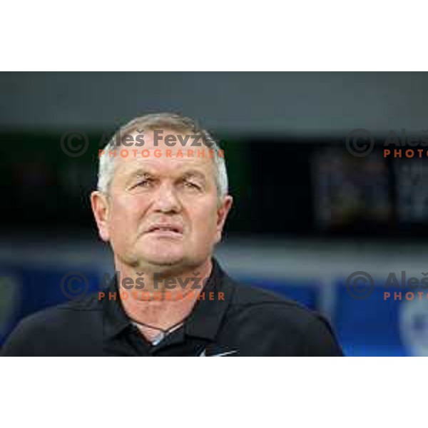 Matjaz Kek during UEFA Nations league football match between Slovenia and Sweden in SRC Stozice, Ljubljana, Slovenia on June 2, 2022