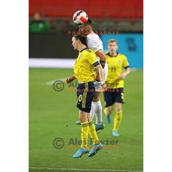 action during UEFA Nations league football match between Slovenia and Sweden in SRC Stozice, Ljubljana, Slovenia on June 2, 2022