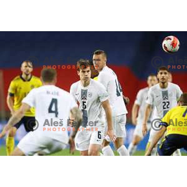 action during UEFA Nations league football match between Slovenia and Sweden in SRC Stozice, Ljubljana, Slovenia on June 2, 2022