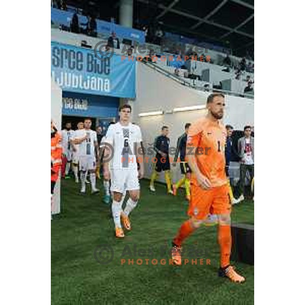 Jan Oblak in action during UEFA Nations league football match between Slovenia and Sweden in SRC Stozice, Ljubljana, Slovenia on June 2, 2022