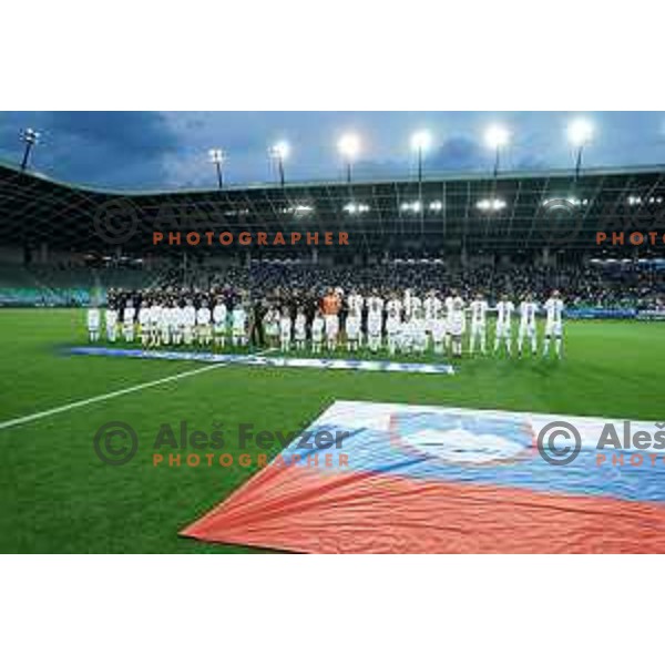 action during UEFA Nations league football match between Slovenia and Sweden in SRC Stozice, Ljubljana, Slovenia on June 2, 2022