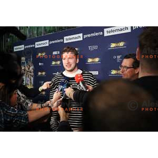 Luka Doncic at Official Premiere of 2017 Basketball movie in Arena Stozice, Ljubljana, Slovenia on June 3, 2022