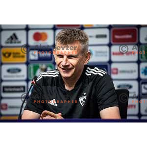 Radovan Karanovic, head coach of Maribor during press conference at Ljudski vrt, Maribor, Slovenia on June 6, 2022. Photo: Jure Banfi/www.alesfevzer.com