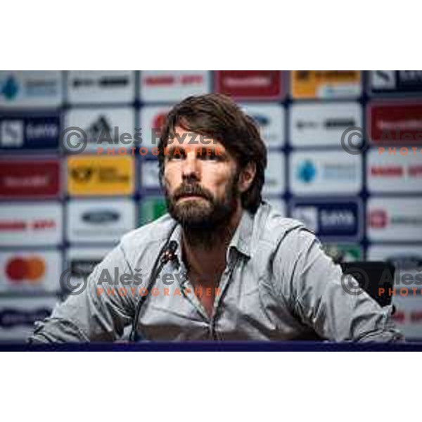 Marko Suler during press conference at Ljudski vrt, Maribor, Slovenia on June 6, 2022. Photo: Jure Banfi/www.alesfevzer.com