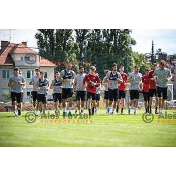 during press conference at Ljudski vrt, Maribor, Slovenia on June 6, 2022. Photo: Jure Banfi/www.alesfevzer.com