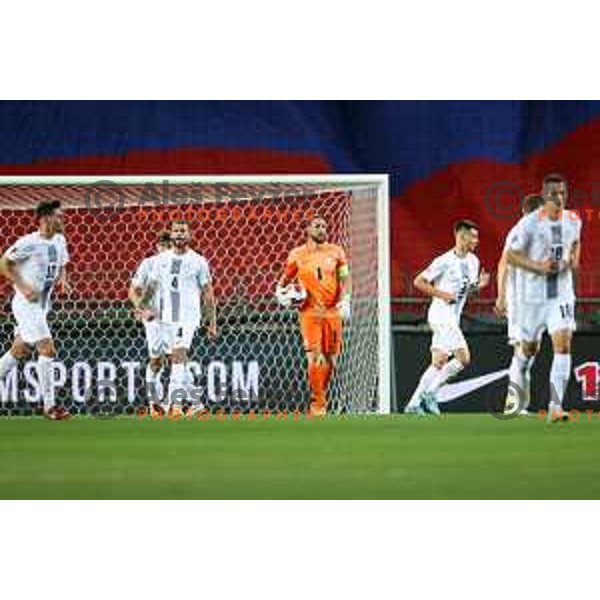 Jan Oblak in action during UEFA Nations league football match between Slovenia and Sweden in SRC Stozice, Ljubljana, Slovenia on June 2, 2022
