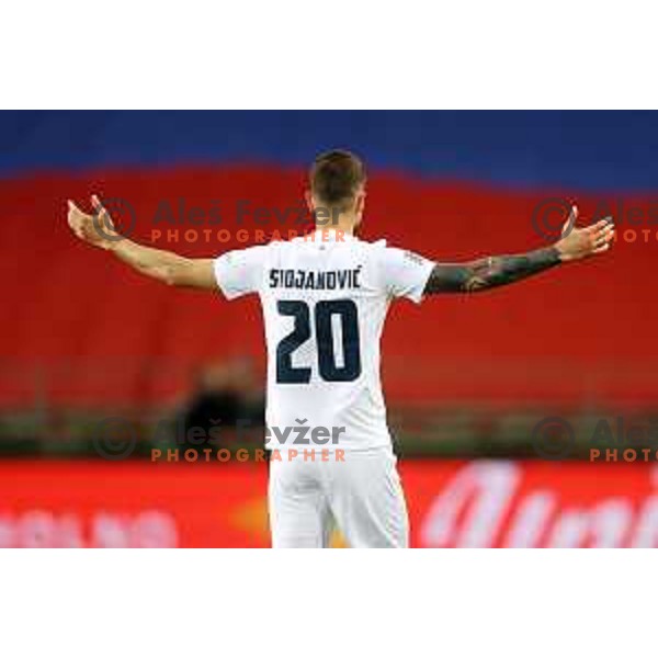 Petar Stojanovic in action during UEFA Nations league football match between Slovenia and Sweden in SRC Stozice, Ljubljana, Slovenia on June 2, 2022