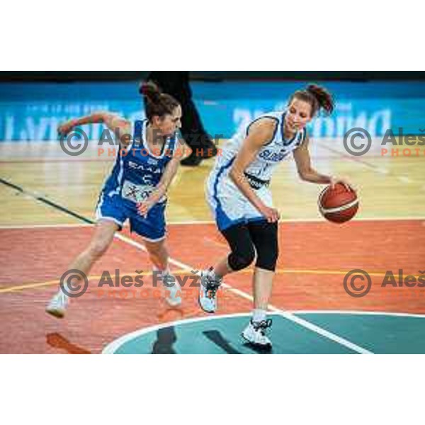 in action during women’s friendly basketball match between Slovenia and Greece in Dvorana Lukna, Maribor, Slovenia on June 9, 2022. Photo: Jure Banfi/www.alesfevzer.com