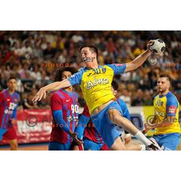 Tim Cokan in action during friendly match between Celje Pivovarna Lasko and Barcelona in Celje, Slovenia on June 11, 2022