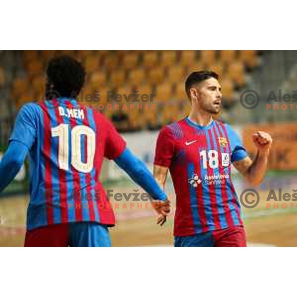 Blaz Janc in action during friendly match between Celje Pivovarna Lasko and Barcelona in Celje, Slovenia on June 11, 2022