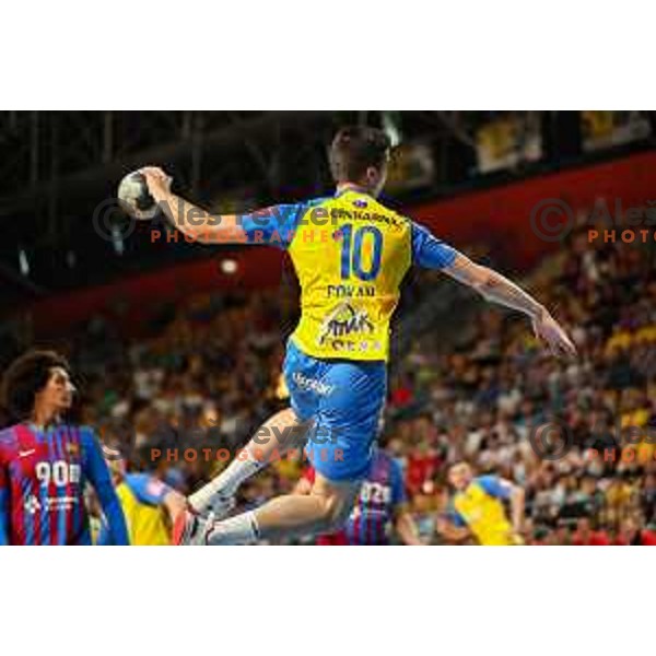 in action during friendly match between Celje Pivovarna Lasko and Barcelona in Celje, Slovenia on June 11, 2022