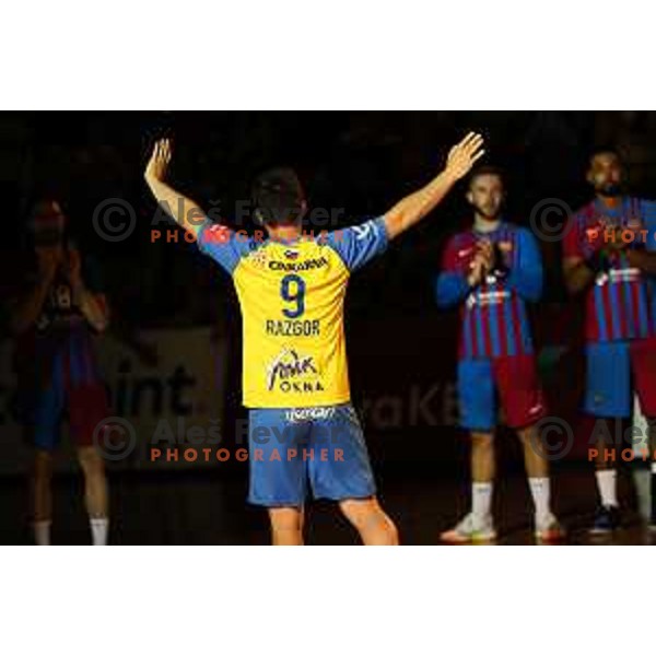 David Razgor in action during friendly match between Celje Pivovarna Lasko and Barcelona in Celje, Slovenia on June 11, 2022